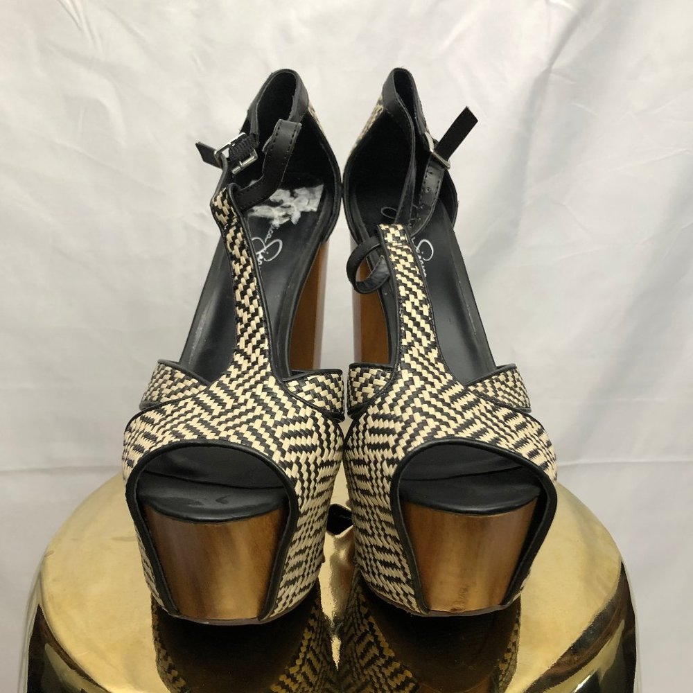 Jessica Simpson Textured Boho Platform Heels